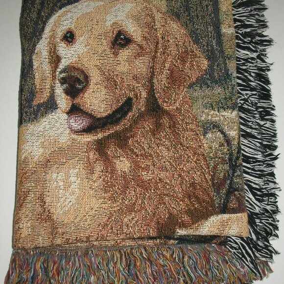 Linda Picken Labrador Retriever Dogs Throw Blanket - Picture 5 of 6